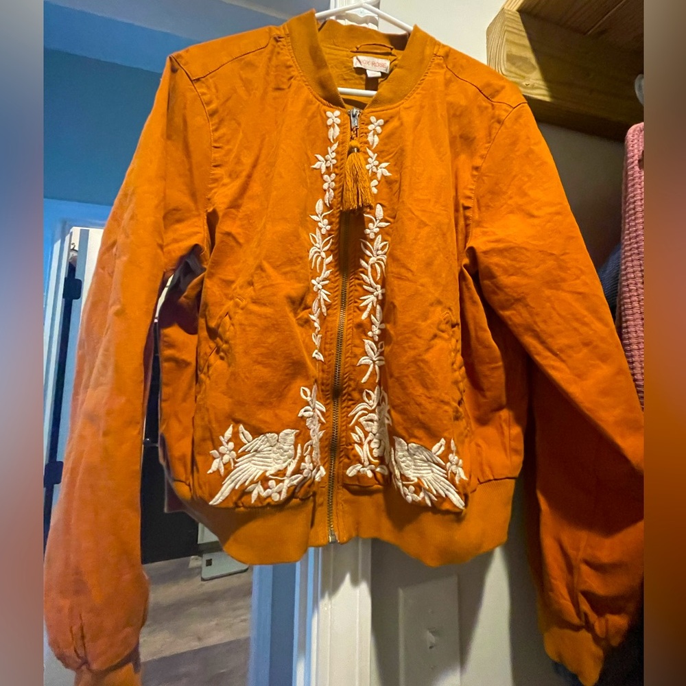 Women's Bomber Jacket - Knox Rose Rust - Large